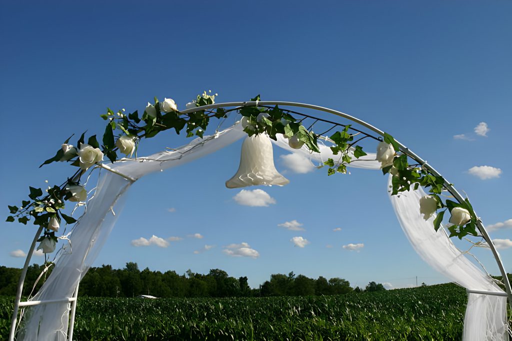 how to make diy wedding arch flowers